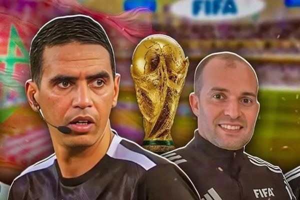تهنئة رسمية من الجامعة الملكية المغربية لكرة القدم لرباعي التحكيم المغربي بمناسبة مشاركته في كأس العالم