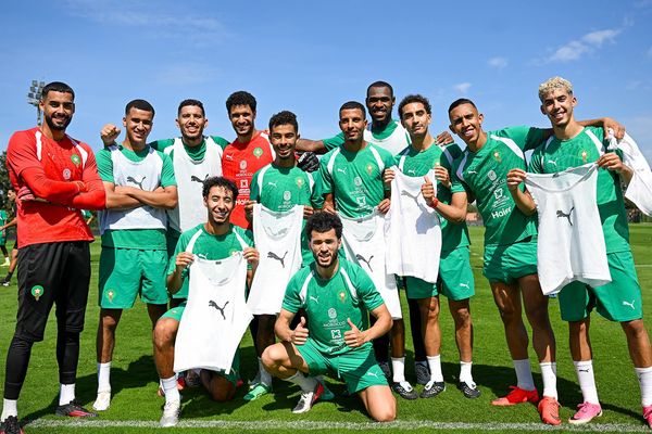 تداريب المنتخب الوطني المغربي 